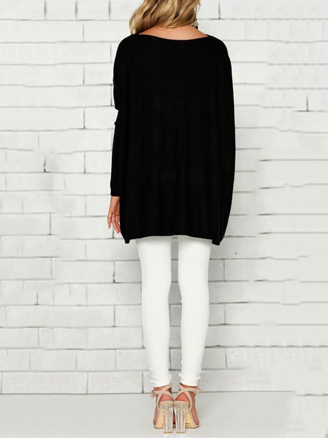 Long Sleeve Knitted Blouse